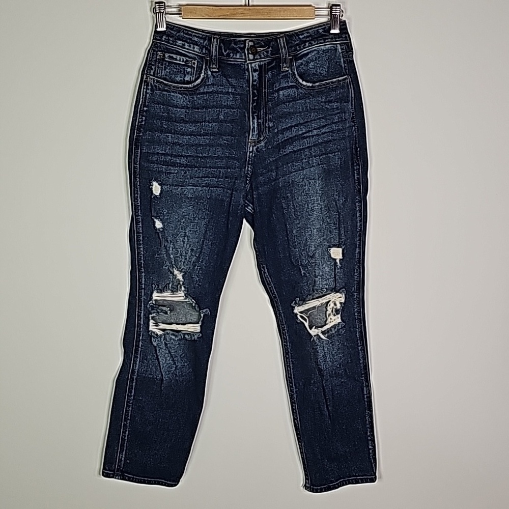 Hollister curvy high rise 27x25 mom jean